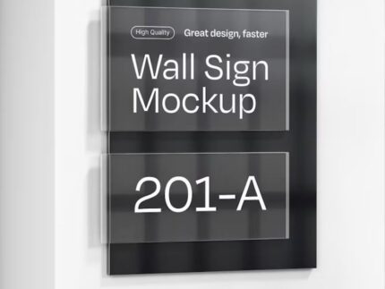 Glass Sign for Wall