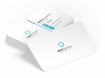 White Plastic Business Cards